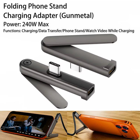 USB-C 240W Foldable Phone Stand Charging Adapter