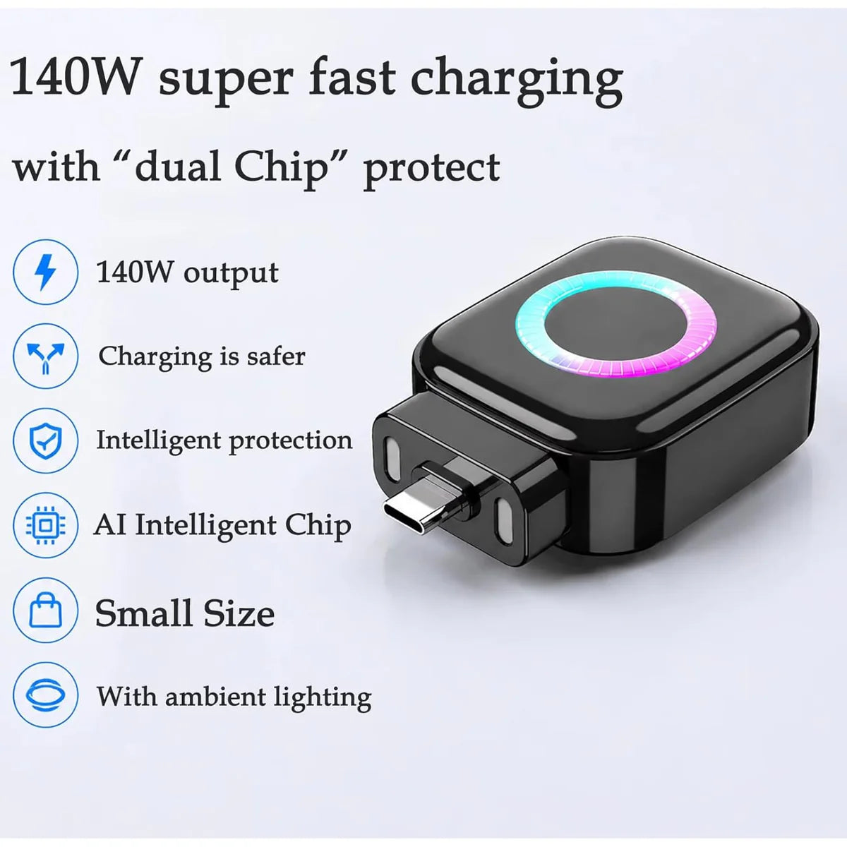 Auto Eject USB-C Charging Separator with Overcharge Protection