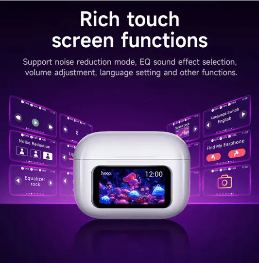 Hoco EW72 Touch Screen Bluetooth Earbuds with Smart Charging Case