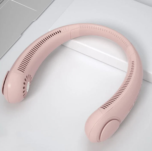Bladeless Wearable Neck Fan with 360° Airflow (USB Rechargeable)