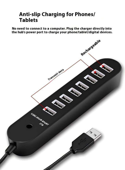 8 Port USB Hub
