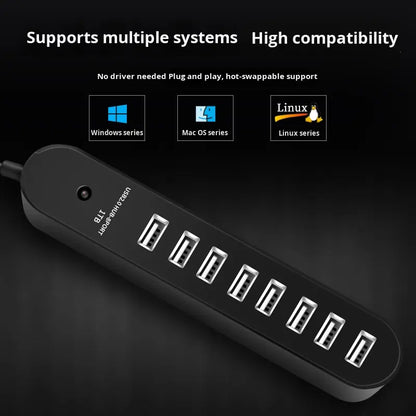 8 Port USB Hub