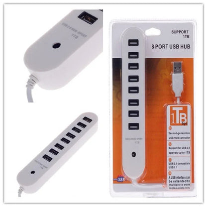 8 Port USB Hub