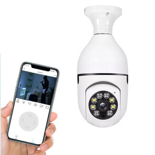 WiFi 360° Panoramic Security Camera with Night Vision & Two-Way Audio